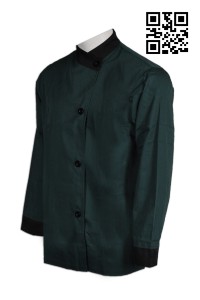 KI084製造接待員專用制服  設計餐廳侍應制服 厨司  廚師服 度身訂造制服  恤衫製造商